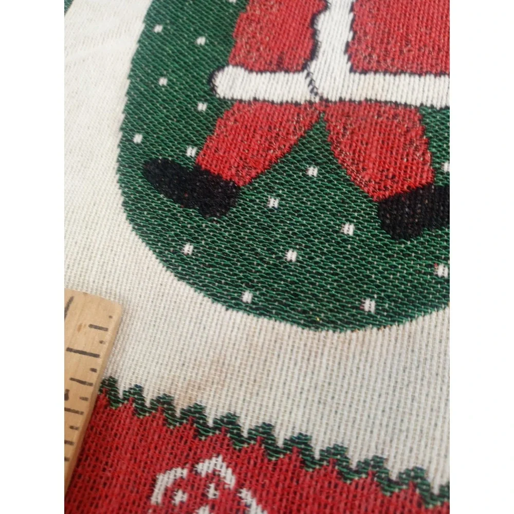 Holiday JOY Placemats Set of 4 Snowman‎ Santa Reindeer Christmas Decor